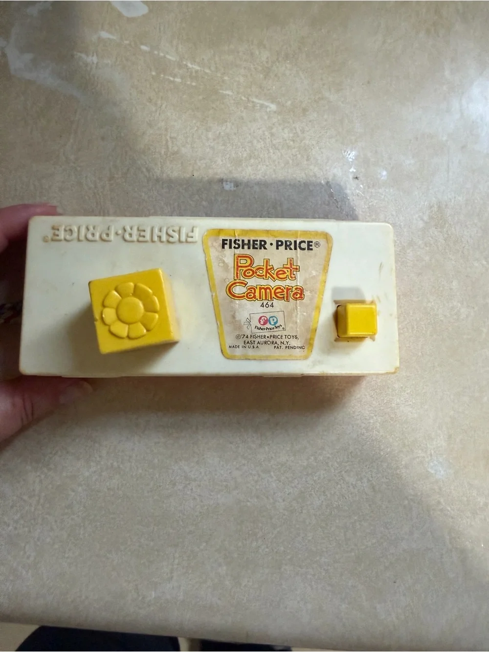 Fisher-Price White Yellow Red Pocket Camera Toy